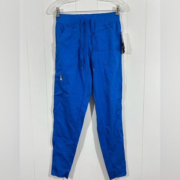NWT Adar Women's Tailored Fit Drawstring Scrub Pants Royal Blue Size XS - P7104 - Picture 1 of 9